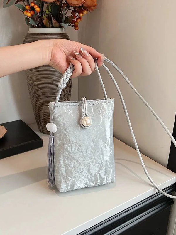 Tassel Bead Silk Mobile Phone Bag Fashion