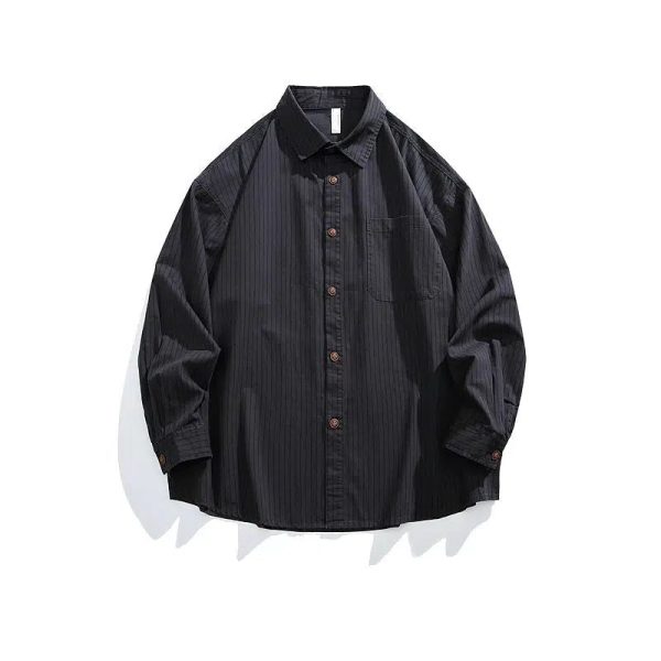 Casual Striped Long Sleeve Shirt For Cheap