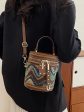 Stylish Patterned Bucket Shoulder Bag Fashion