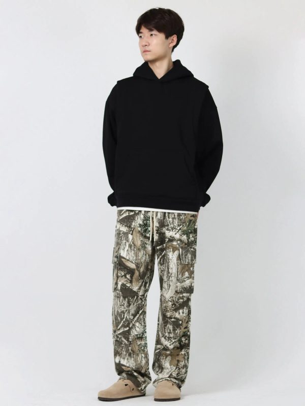 Camouflage Cargo Pants with Drawstring Online Sale