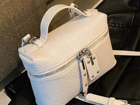 Adjustable Strap Textured Carry Bag Fashion