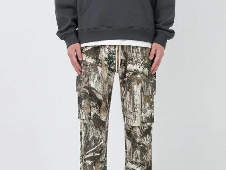 Camouflage Cargo Pants with Drawstring Online Sale