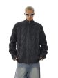 Cable Knitwear Full-Zip Sweater Hot on Sale