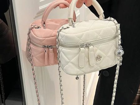 Chain Strap Quilted Bucket Shaped Bag Online Hot Sale