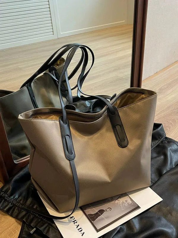 Large Capacity Leather Tote Bag For Cheap