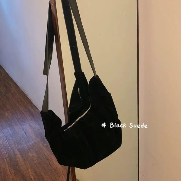 Casual Suede Shoulder Bag Cheap