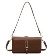 Buckle Leather Crossbody Square Bag on Sale