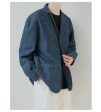 Vintage Suit Collar Denim Jacket Online Sale