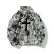 Tie-Dye Furry Quilted Plush Jacket Hot on Sale