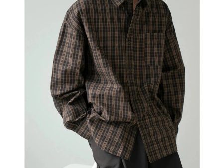 Button-Up Plaid Shirt Discount