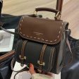 Buckle Straps Vintage Leather Backpack on Sale