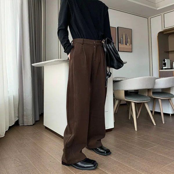 Wide-Leg Pants with Tailored Fit Online Hot Sale