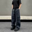 Casual Wide-Leg Cargo Pants For Discount