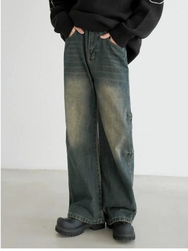 Wide-Leg Straight Jeans Sale