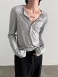 Tencel Long-Sleeve Henley Pullover Supply