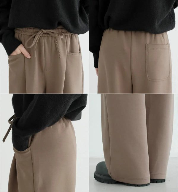 Wide-Leg Drawstring Sweatpants For Discount