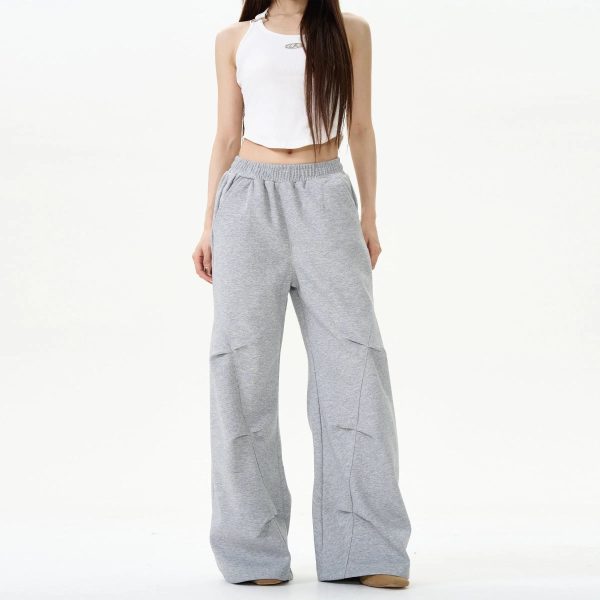 Wide-Leg Fleece-Trim Pants Online