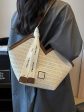 Woven Canvas Logo Strap Shoulder Bag For Discount