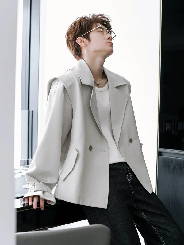 Stylish Double-Breasted Oversized Blazer Fashion