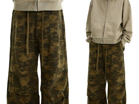 Camouflage Baggy Wide-Leg Pants Sale