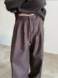 Wide-Leg Pinstripe Pants Fashion