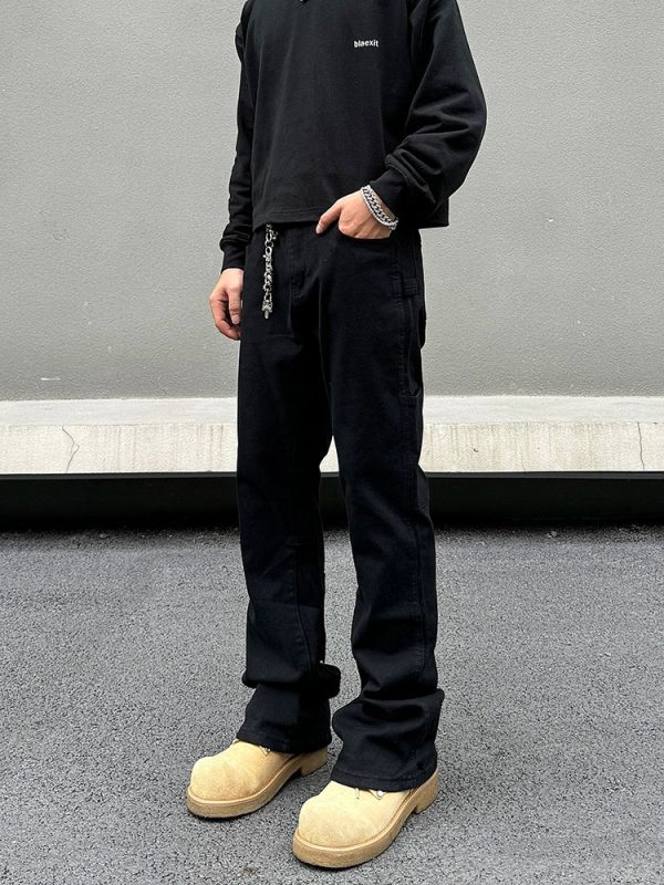 Stylish Rivet-Accent Cargo Pants Online Sale