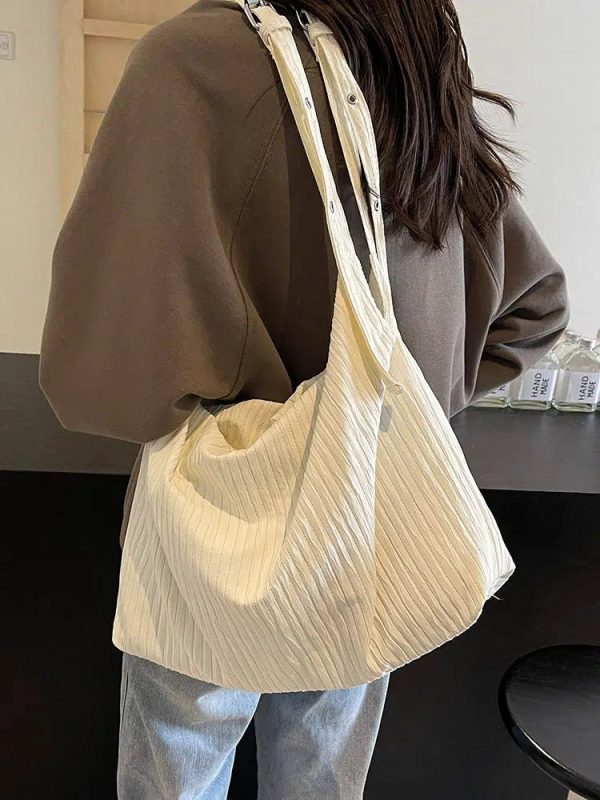 Casual Pleated Shoulder Bag Online