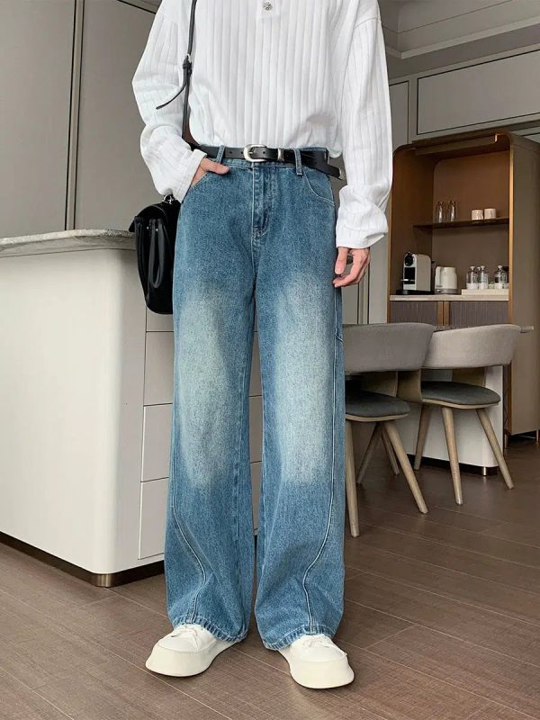 Casual Wide-Leg Jeans For Sale