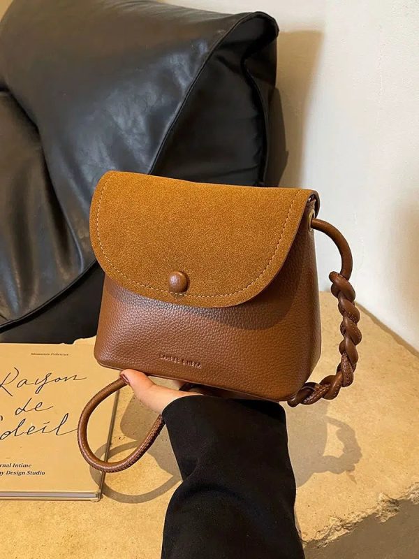 Braided Strap Bucket Shaped Bag Sale