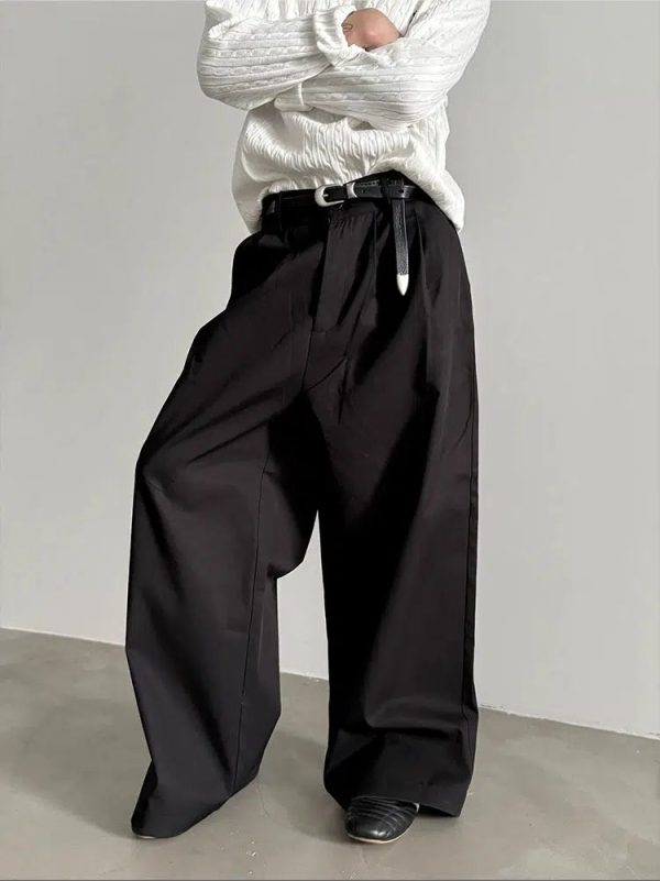 Wide-leg Straight Pleated Pants Supply