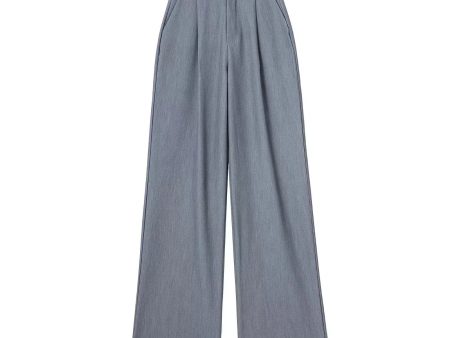 Wide Leg Pleated Casual Pants Discount