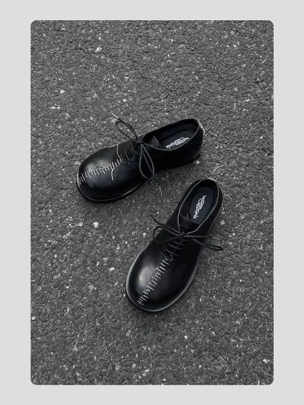 Casual Leather Lace-Up Shoes Online Sale