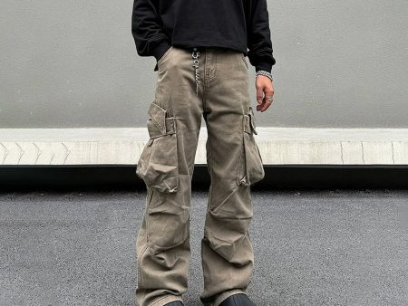 Cargo Pockets Casual Pants For Cheap