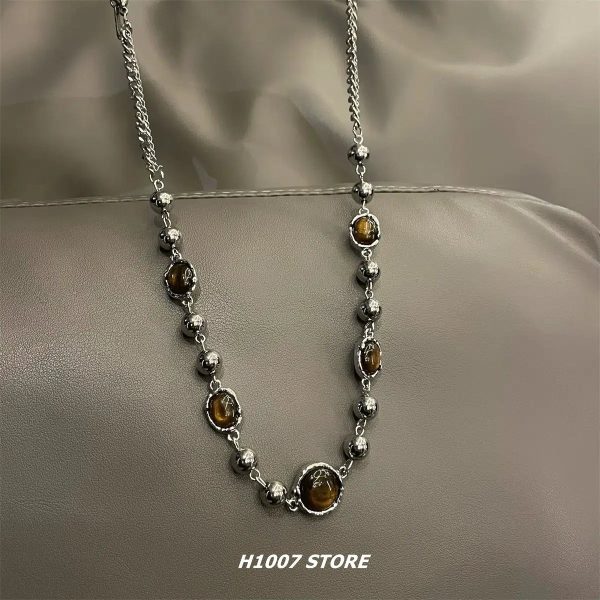 Tiger Eye Clavicle Necklace Online