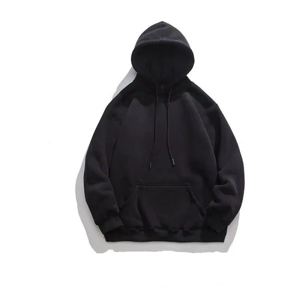 Basic Hooded Plus Velvet Bottoming Sweatshirt Online