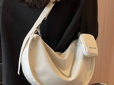 Chain Accent Sling Shoulder Bag Online Hot Sale