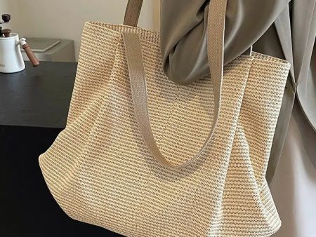 Casual Woven Tote Bag For Discount