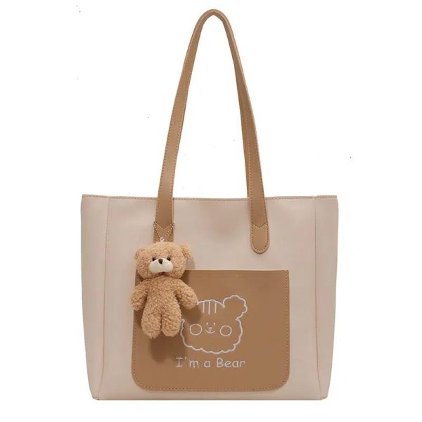 Bear Accessory Canvas Tote Bag on Sale