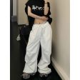 Casual Wide-Leg Drawstring Pants Supply