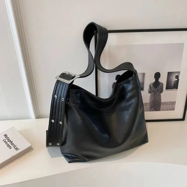 Casual Leather Shoulder Bag Hot on Sale