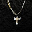 Winged Cross Pendant Necklace Fashion