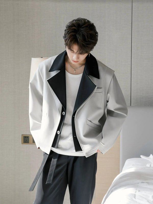 Stylish Double Lapel Jacket For Sale