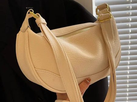 Zipper Closure Shoulder Handbag For Cheap