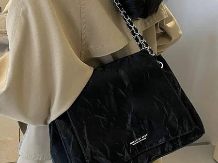 Chain Strap Slouchy Shoulder Bag Fashion