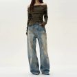 Wide-Leg Straight-leg Jeans Online Hot Sale