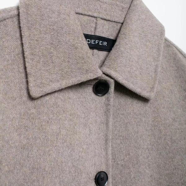 Stylish Button-Front Coat Online Sale