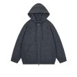 Cable Knit Hooded Zip-Up Cardigan Jacket Discount