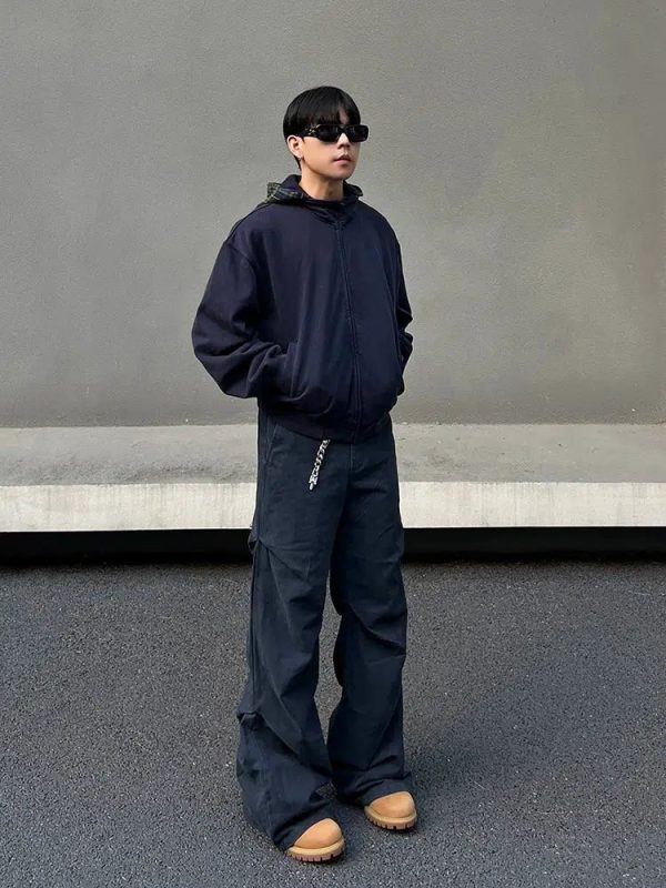 Wide-Leg Casual Cargo Pants Cheap