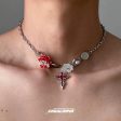 Vintage Floral Cross Pendant Necklace Discount