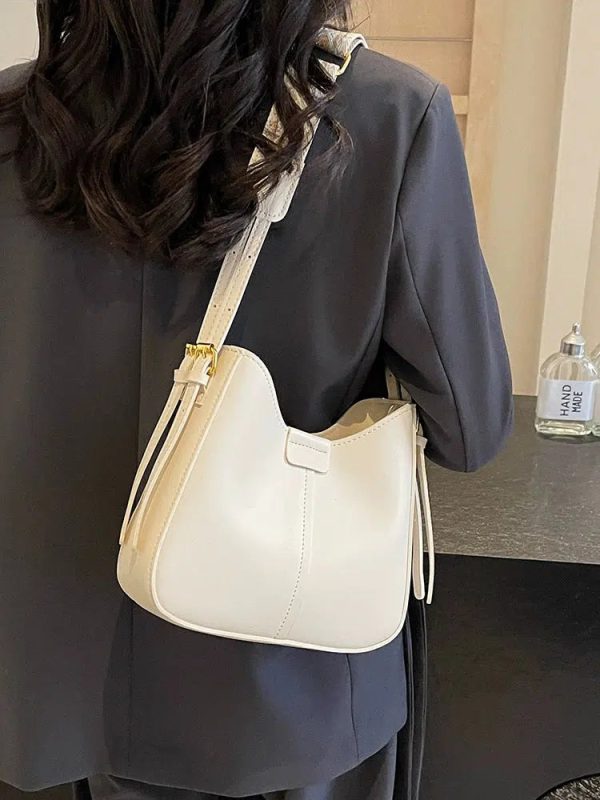 Adjustable Strap Shoulder Leather Bag Discount